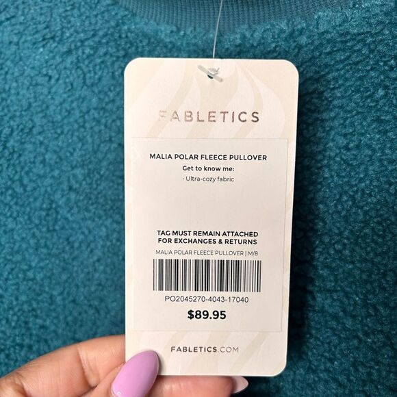 Fabletics Malia Polar Fleece Pullover NWT - Picture 4 of 6